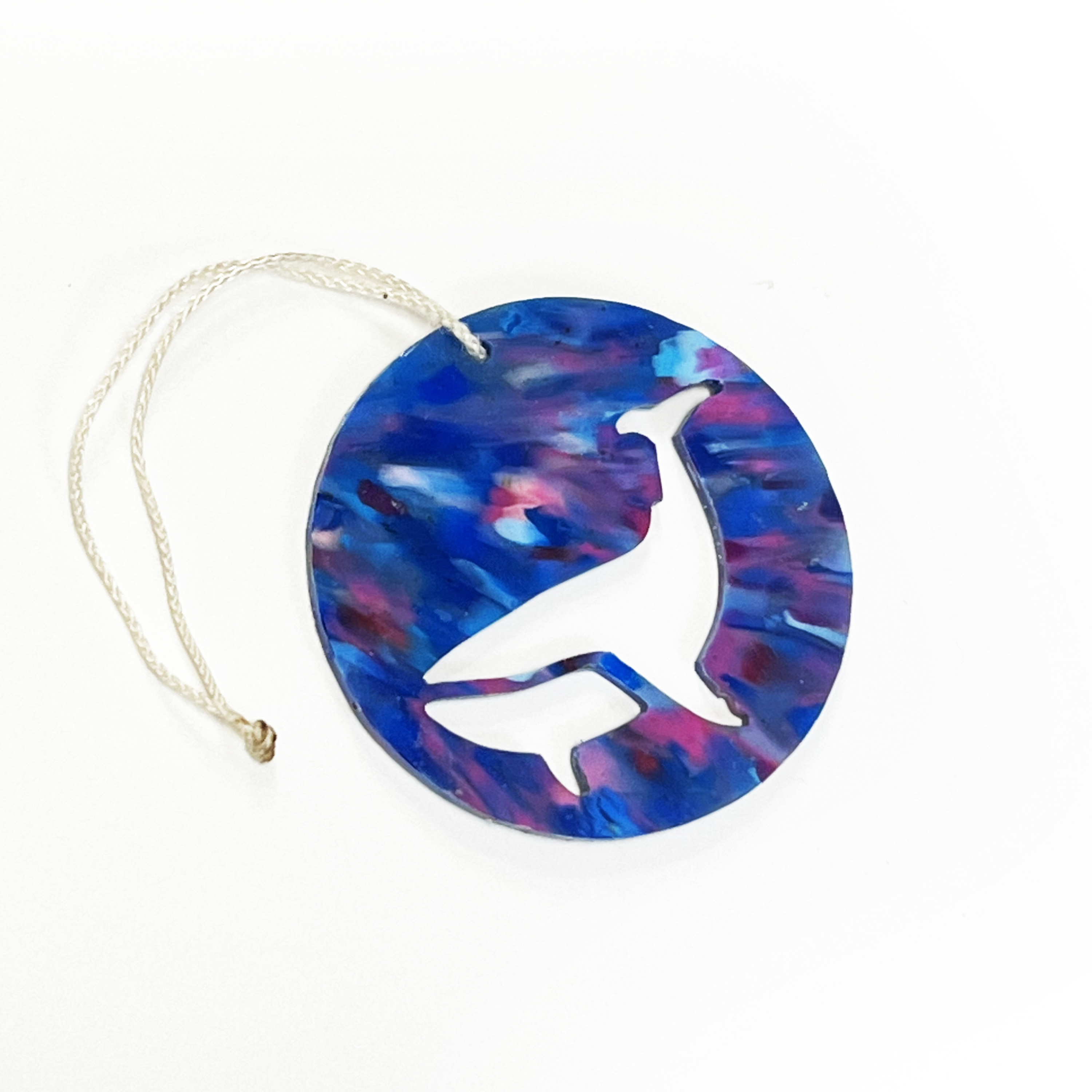 Boule de Noël en plastique recyclé, motif Baleine