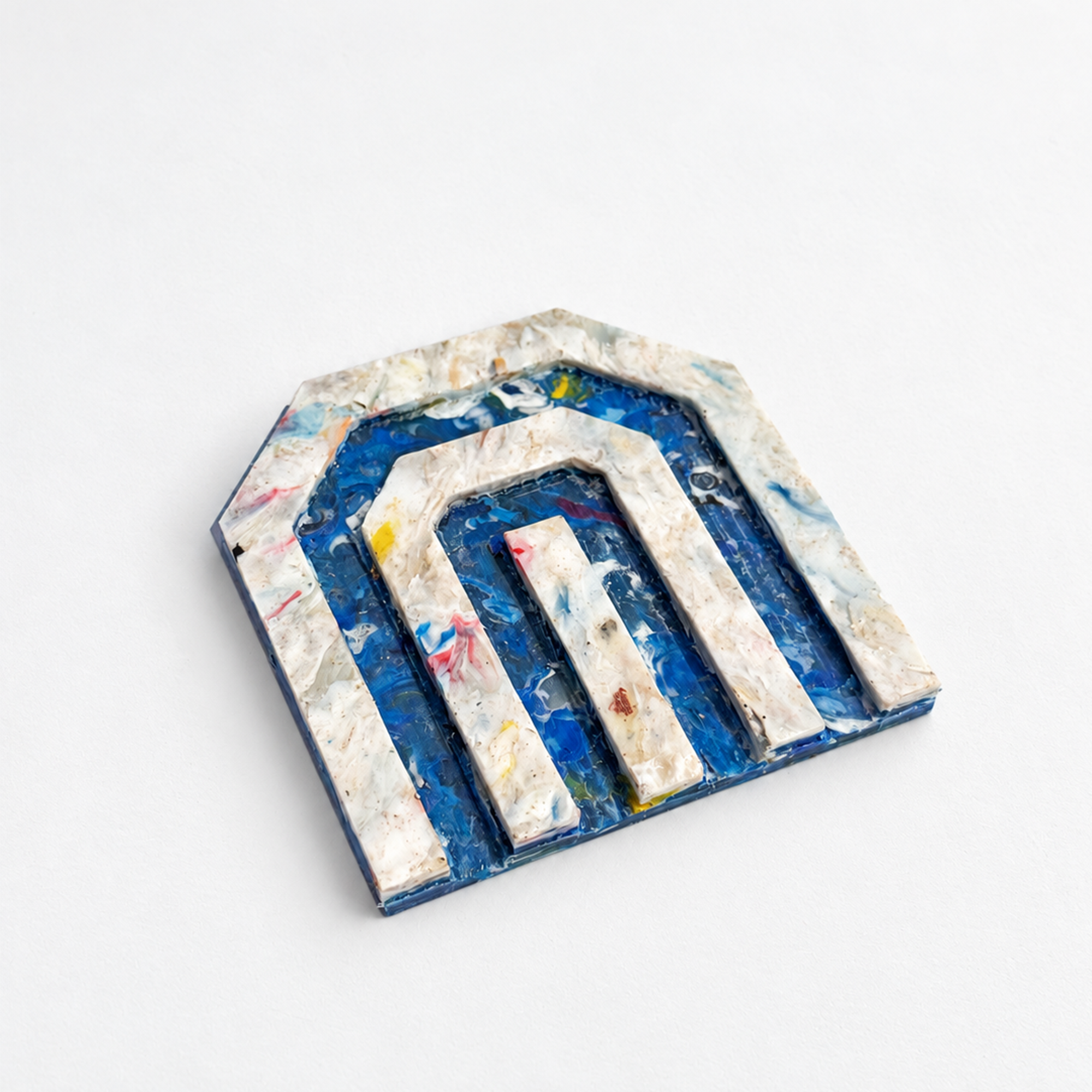 Porte Savon Ecoresponsable Sauvage Méditerranée Modèle 2 Bleu Blanc